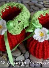 HandMade By Natalija- Natalija Puschkina - Strawberry Socks - German