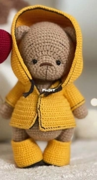 Funny Rabbit Toys - Daria Toys - Mishuta Shop - Daria Konurkina - Sunny - Raincoat Set - English translated