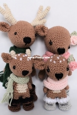 Sleepy Sheep Patterns - Rachel  Randle - The Deer Family Pattern