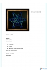 Tatting-Birthday Motif 2013 by Waleska ‘Wally’ Sosa-Free