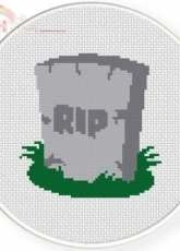 Daily Cross Stitch  - Tombstone