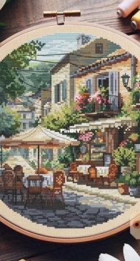 My Brave Stitch - Summer Cafe by Hanna Levchuk