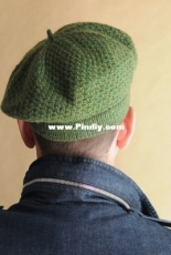 Moss Stitch Beret by Kent Turma-Free