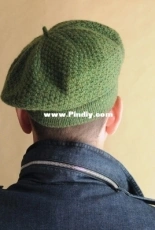 Moss Stitch Beret by Kent Turma-Free