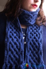 Celtique Scarf by collete audrey /Petit Bout de Moi-Eng,French,Spanish-Free