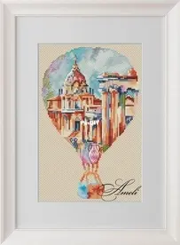 Ameli Stitch - Watercolor Rome by Anna Smith/Kuznetsova