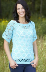 Willow Yarns - Rae Blackledge - W00206 - Diamond Tee - Free