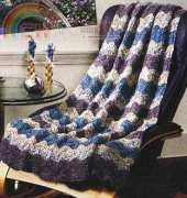 Lion Brand Yarn-734-Catch the Wave Afghan-Free