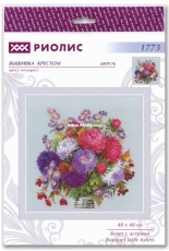 Riolis 1773 - Bouquet with Asters