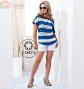 Coats BR 644.12 Blusa listrada navy Camila Fashion by Luciane Mareth - Brazilian