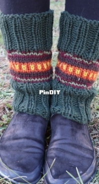 Lanterns in the Forest Legwarmers by Kitty Adventures-Free