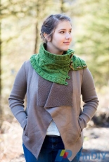 Forest Moss Cowl by Kalurah Hudson