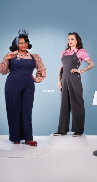 Charm Patterns - Gretchen Hirsch - Make Do and Mend Overalls - Sizes: 2-34