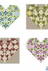 Le Grenier de Zoe - Grand Coeur Fleuri