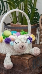 Briana K Designs - Briana A Kepner - Llama Easter Basket