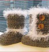 Crochet Dreamz - Toddler Furry Boots