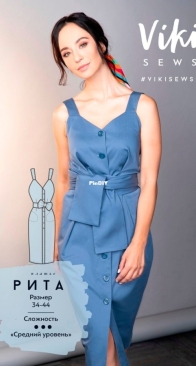 Viki Sews - Rita Dress - Платье Рита - Sizes 34-44 - Russian
