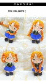 Crochet Garage -Mini Anna Frozen 1 - Portuguese - Translated