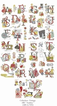 Les Brodeuses Parisiennes - LBP - ABC Audrey by V. Enginger  XSD