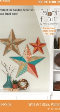 Indygo Junction - Fabri Flair - IJFP203 - Wall Art Stars  - Free