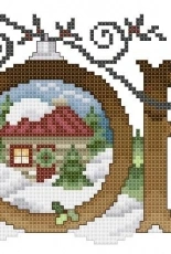 Cabin Noel from Stoney Creek Cross Stitch Collection Summer 2018  PCS 11