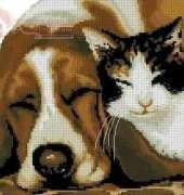 MDCraft My Design Company C025-160 Cute Pets 2 - The Cat With the Puppy Sleep XSD