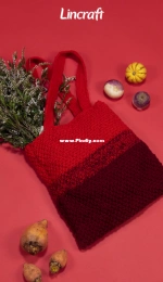 Lincraft - P107 Two-Toned Knitted Tote - Free