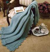 Leisure Arts - Terry Kimbrough - Lacy Pineapples afghan