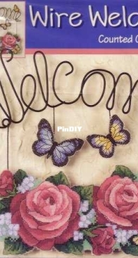 Dimensions - Wire Welcome - 72634 - Pretty Rose Welcome