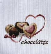 Coeur Point de Croix C029A - Chocolats