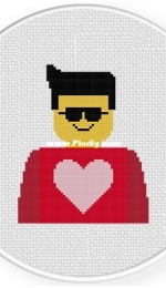 Daily Cross Stitch - Valentine Man