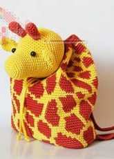 ChabeGS Crochet Patterns - Maria Isabel - Giraffe Backpack - Spanish
