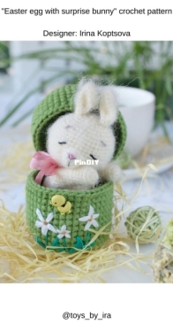 IrinCrochet - Toys by Ira - Irina Koptsova - Easter Egg With Surprise Bunny