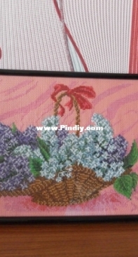 Lilacs in a basket