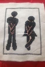 Old Finish! Bathroom Sign (2015)