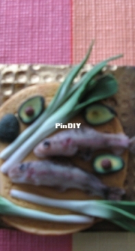 Polymer clay-fish magnet
