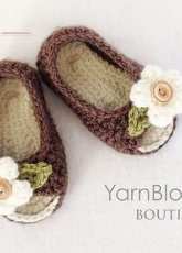Yarn Blossom Boutique - Melissa Bradley - Peek-a-Boo Baby Shoes