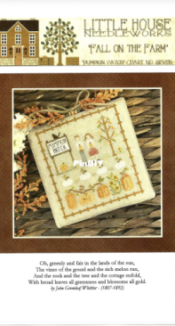 Little House Needleworks LHN - Fall On The Farm Chart 7 - Pumpkin Patch