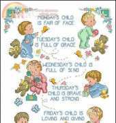 Dimensions 13529 Mondays Child