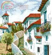 Punto de cruz Paisajes de mi tierra Andalucia pat