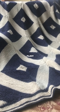 Thin Blue Line Afghan - Susan Melka - Free