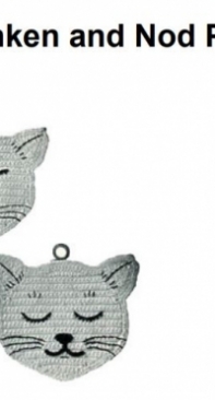 Purle Kitty Yarns - Free Vintage Crochet - Wynken, Blynken and Nod Potholder Set - Free