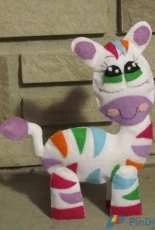 Felt rainbow zebra