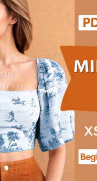 IndiePattern - Marina - Milkmaid top - Sizes XS-XXXL - AIPattern