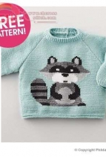 Raccoon Jumper by Phildar-Free