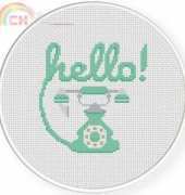 Daily Cross Stitch - Hello!