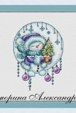 Christmas Snowman by Alexandra Zamorina