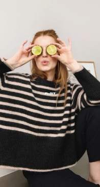 Abby Sweater 2302-8 by Sandnes Garn - English
