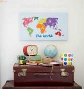 Around The World - Map by Anette Eriksson from Cross Stitcher 268 PCS