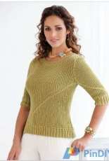 Praiano Multidirectional Tee by Mari Lynn Patrick/Tahki Stacy Charles -Free